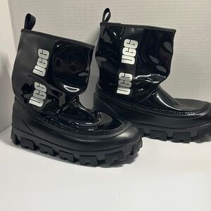 UGG Kids Shiny Black Boots